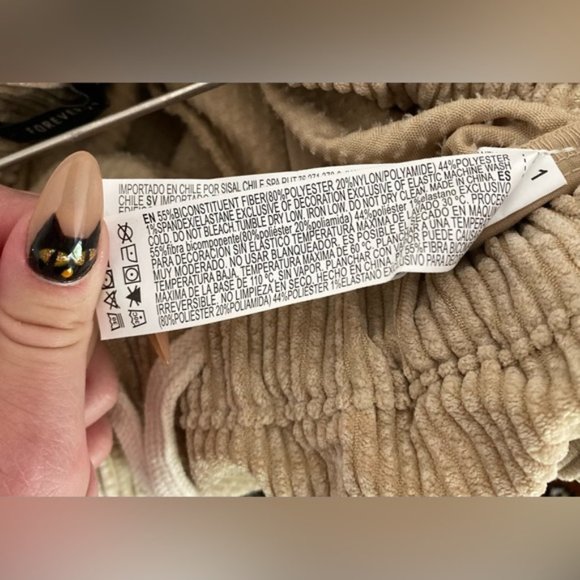 Womens brand new Forever 21 high waisted corduroy khakis pants - Picture 4 of 13